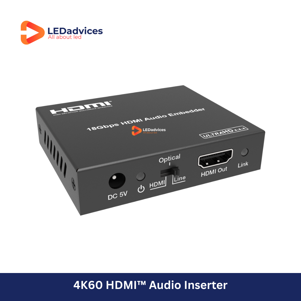 4K60 HDMI Audio Embedder with Optical & Analog Input | Model: HDV-MB03