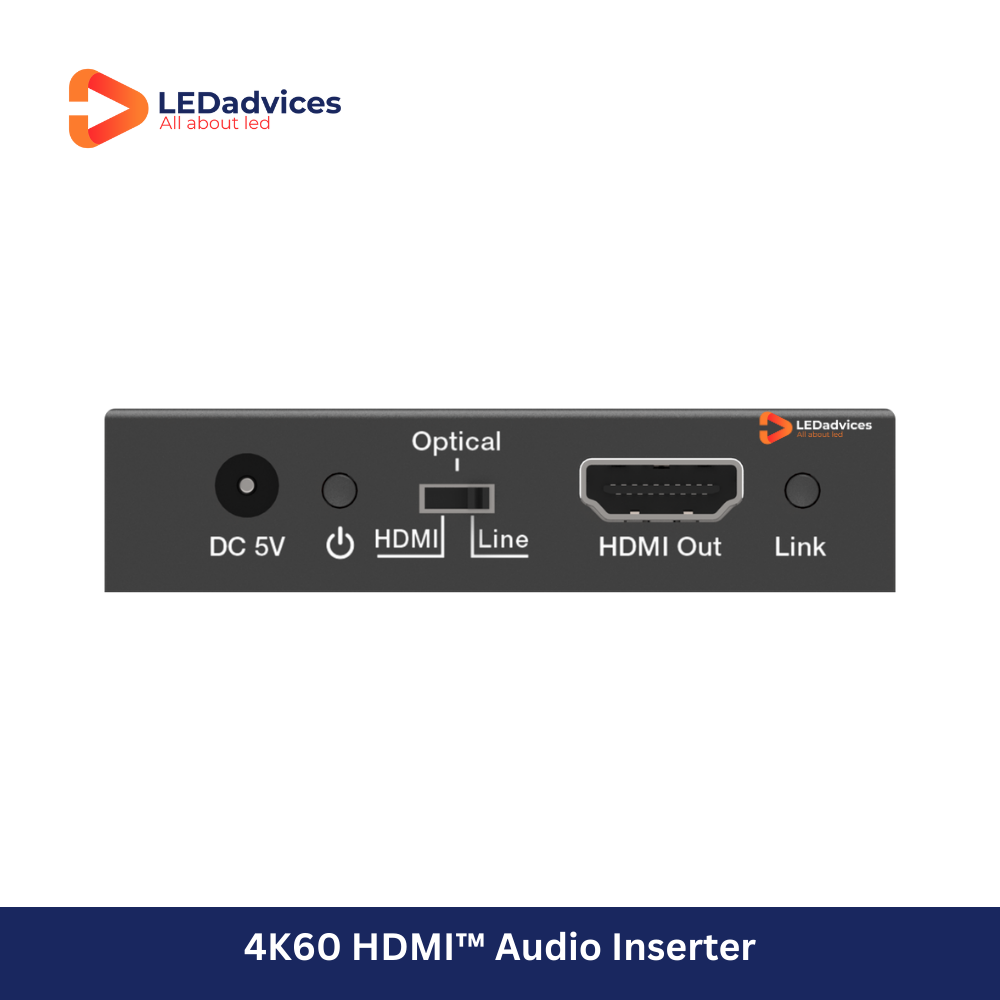 4K60 HDMI Audio Embedder with Optical & Analog Input | Model: HDV-MB03