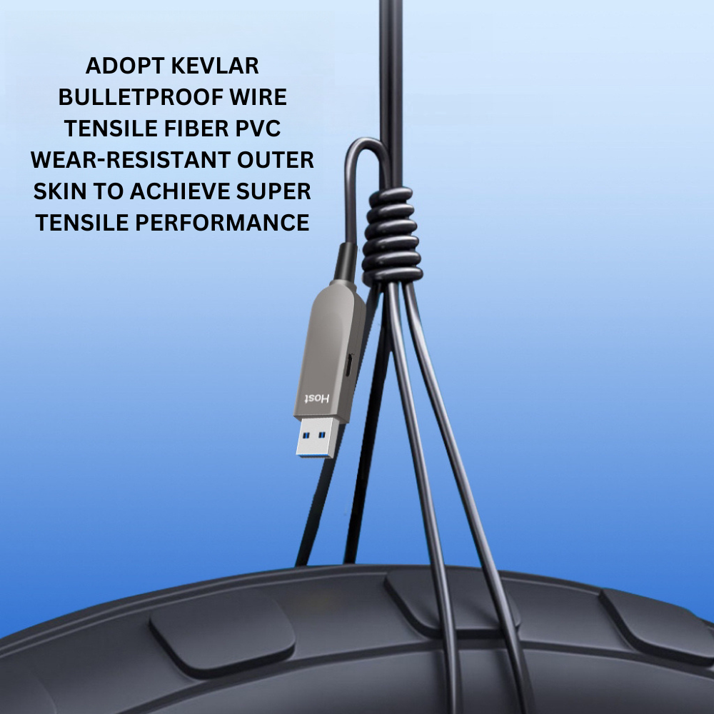 50m USB 3.1 3.0 2.0 1.1 Fiber Optic Data Extension Cable, Male to Female, Kinect V2 DK, Body Sensing Surveillance Cameras Mouse