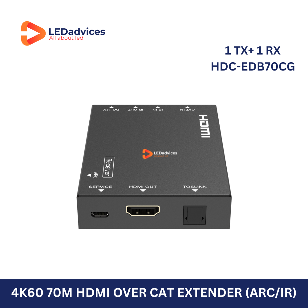 18Gbps HDMI over CAT Extender (70m) with POC