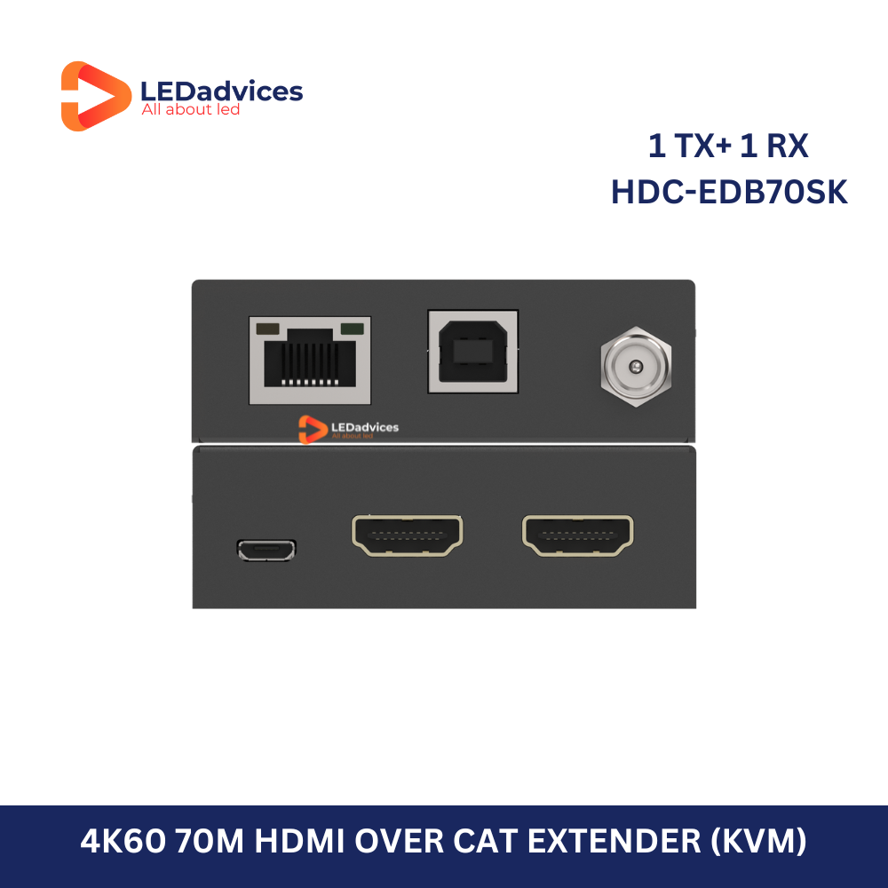 4K60 HDMI Over CAT6 KVM Extender (70m)