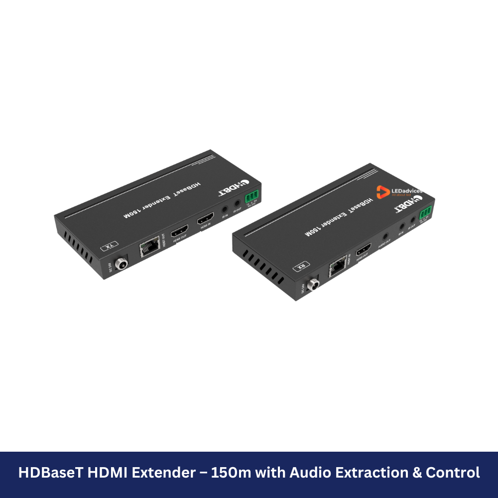 HDBaseT HDMI Extender – 150m with Audio Extraction & Control Model: HDC-EHB150CG