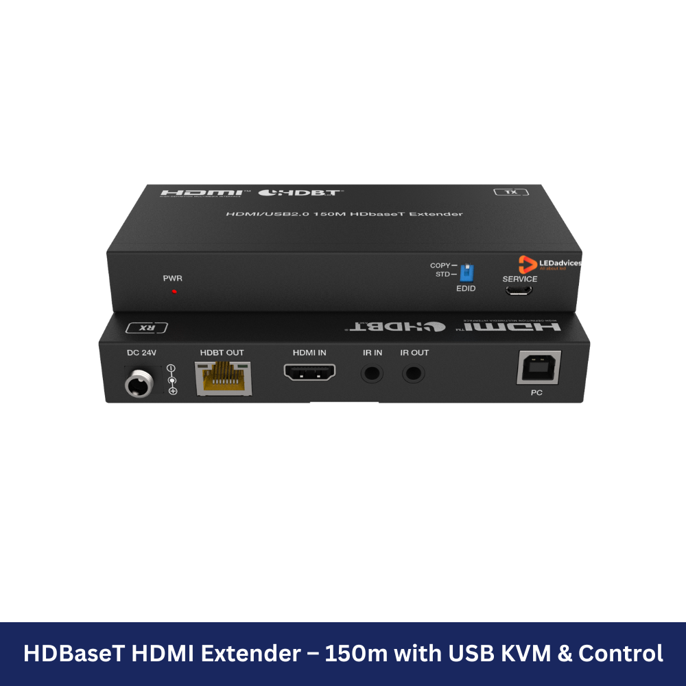 HDBaseT HDMI Extender – 150m with USB KVM & Control Model: HDC-EHB150U2