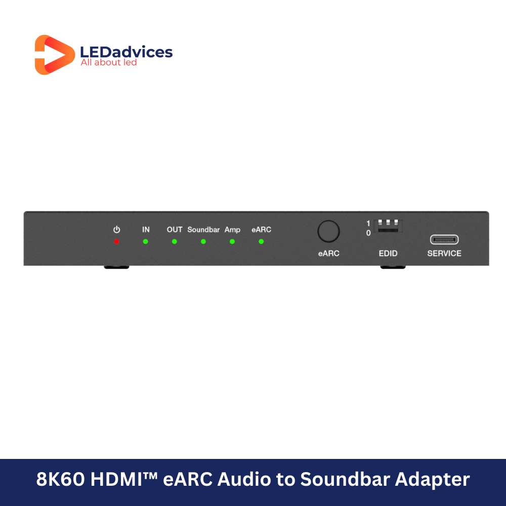 8K60 eARC Audio Adapter with HDMI/Optical/Analog Output | Model: HDC-SWC11A