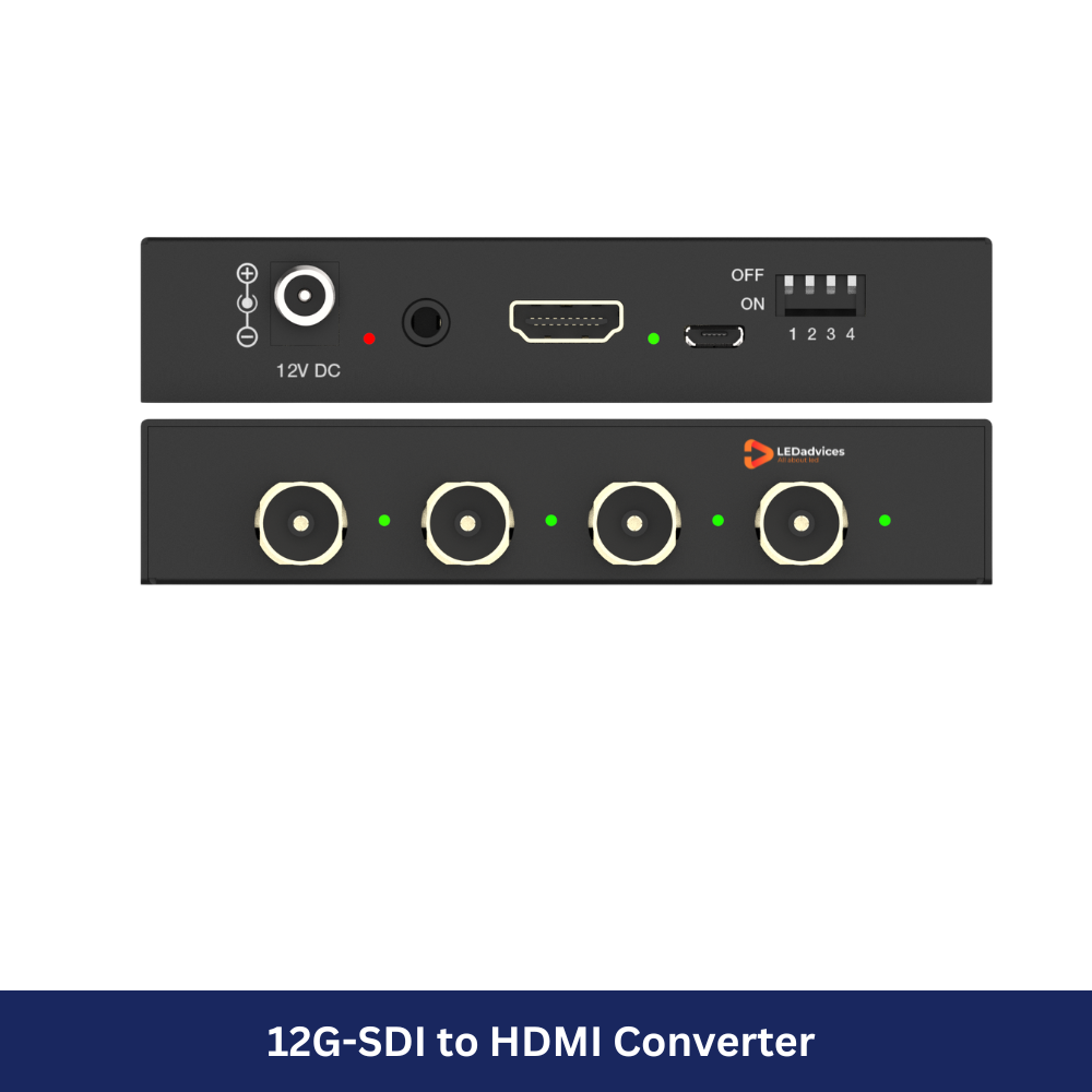 12G-SDI to HDMI Converter with Analog Audio Output Model: HDC-VCBS200C