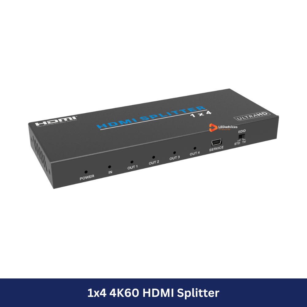 1x4 4K60 HDMI Splitter Model: HDV-B14IH