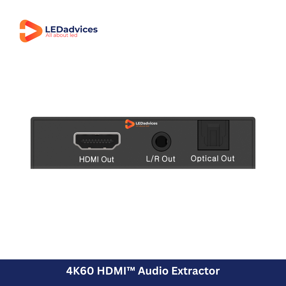 4K60 HDMI Audio Extractor | Optical & Analog Output | Model: HDV-MB01