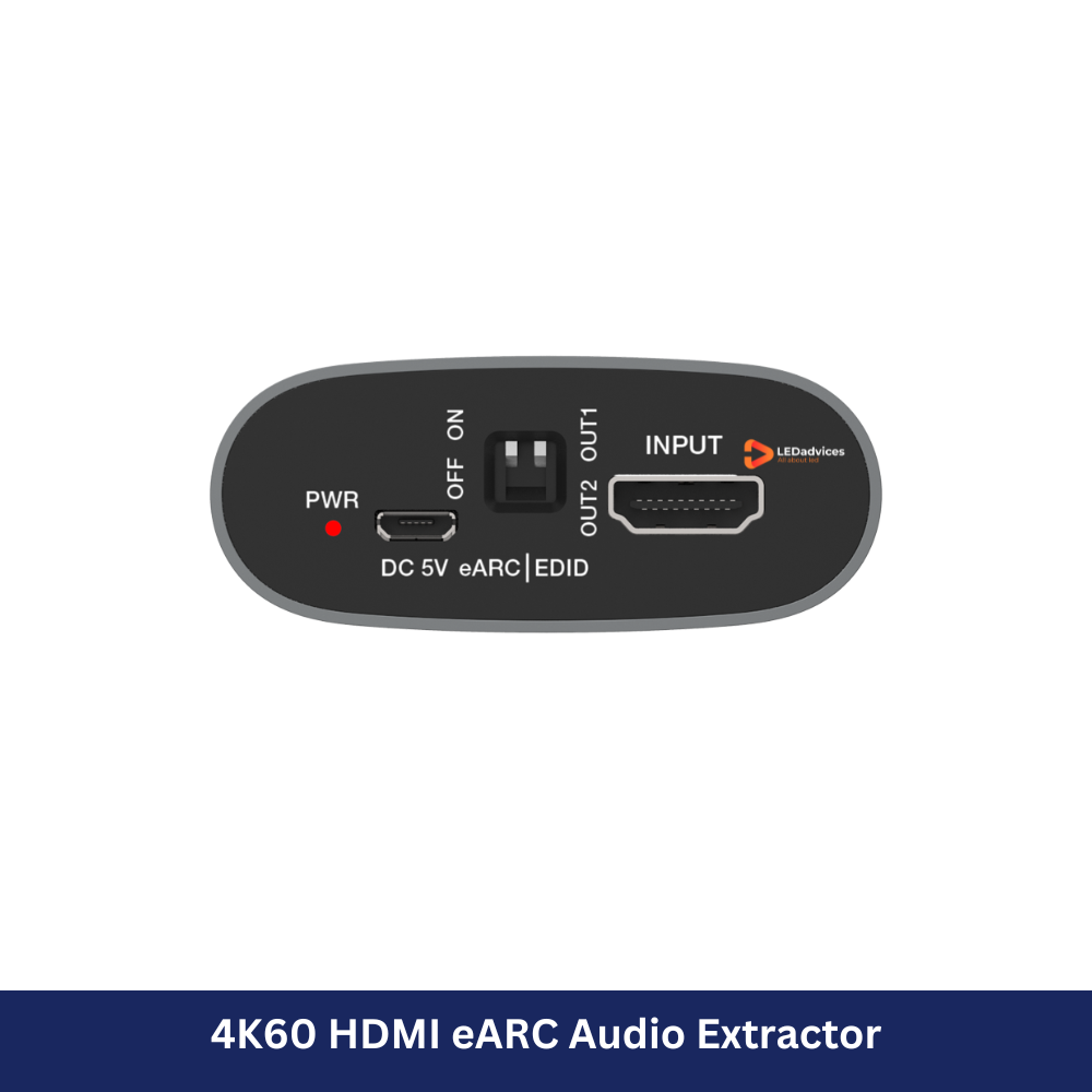4K60 HDMI eARC Audio Extractor with HDMI Audio Output | Model: HDV-MB08