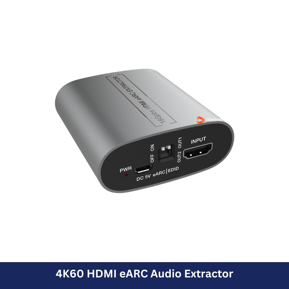 4K60 HDMI eARC Audio Extractor with HDMI Audio Output | Model: HDV-MB08