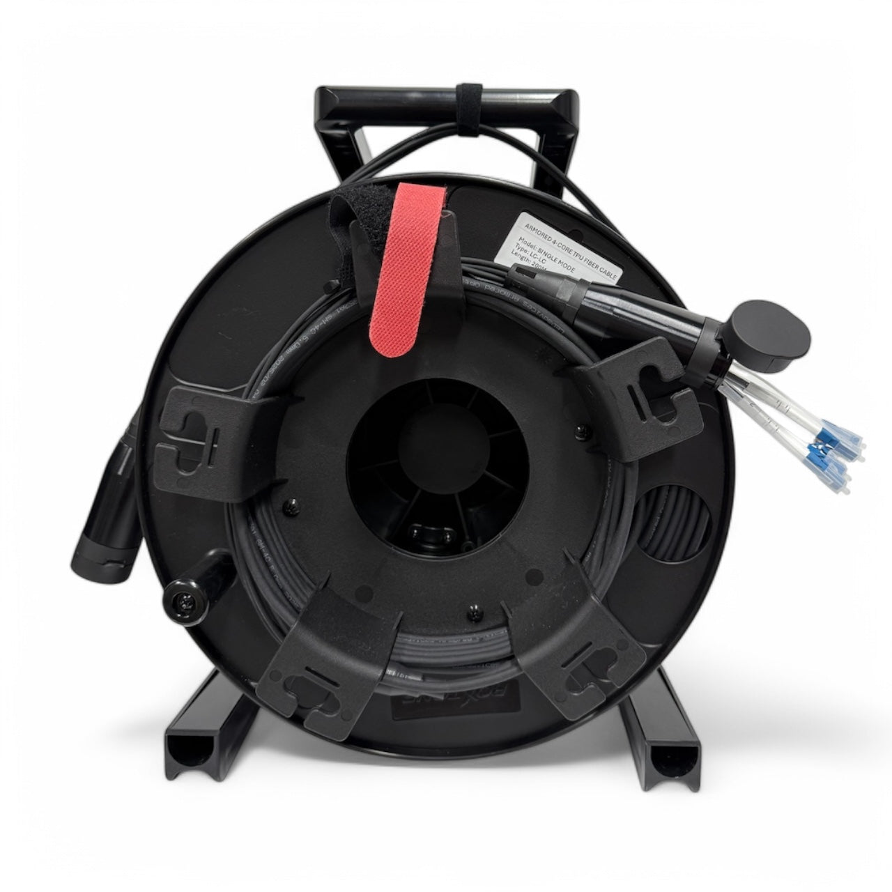 4-Core Single Mode SM Matt Frosted TPU Armored Tactical Fiber Optic Cable LC-LC