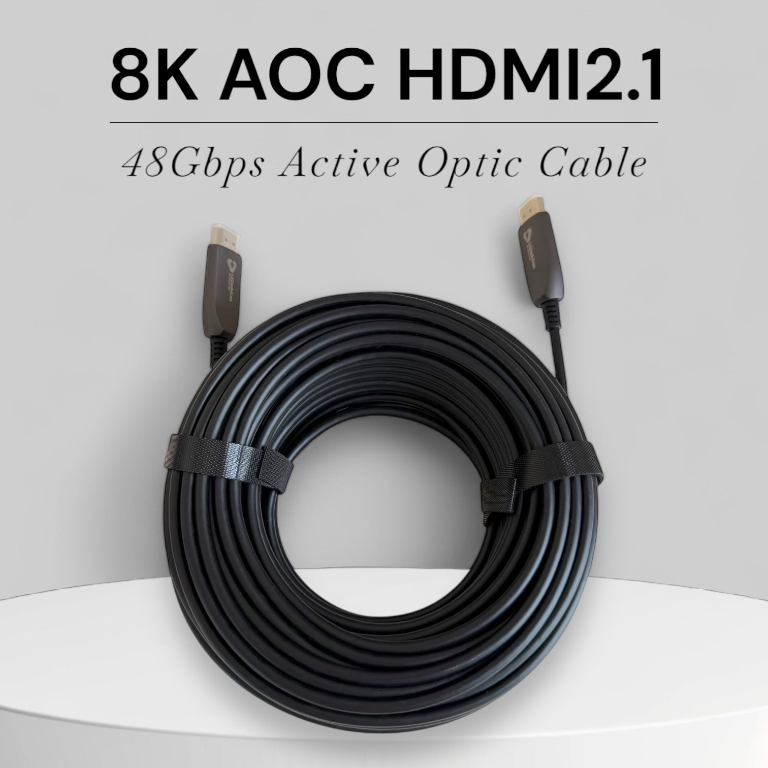 8K Fiber Optic HDMI 2.1 Cable, 48Gbps, 60Hz, 8K@60, 4K@120, eARC/ARC, HDCP2.3, Dolby Gold-Plated, High-Speed Active Optic