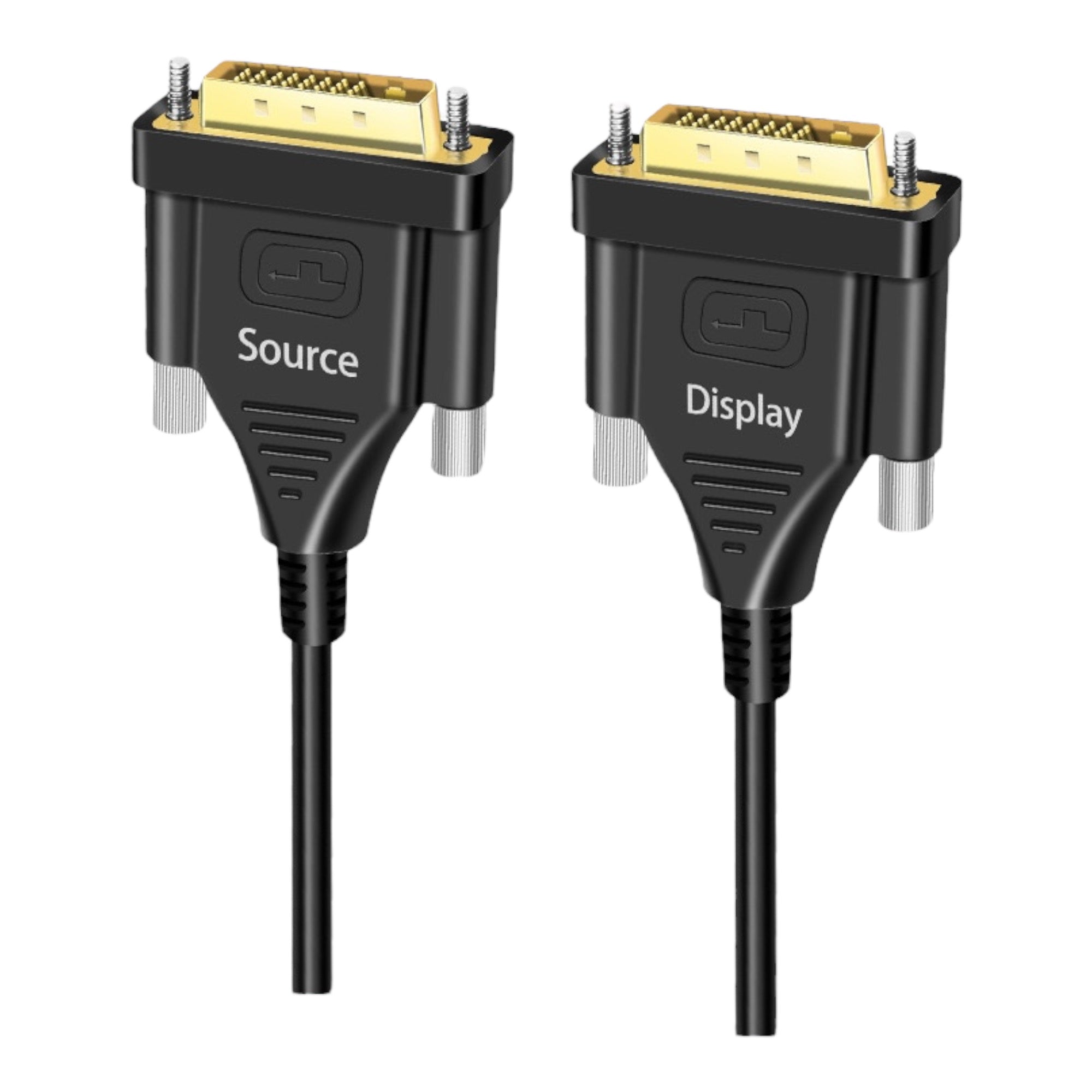 DVI Fiber Optic Cable, 1080p, 18Gbps, AOC, 100m Lossless, for LED Video Wall, Engineering Matrix, High-Definition Splicing