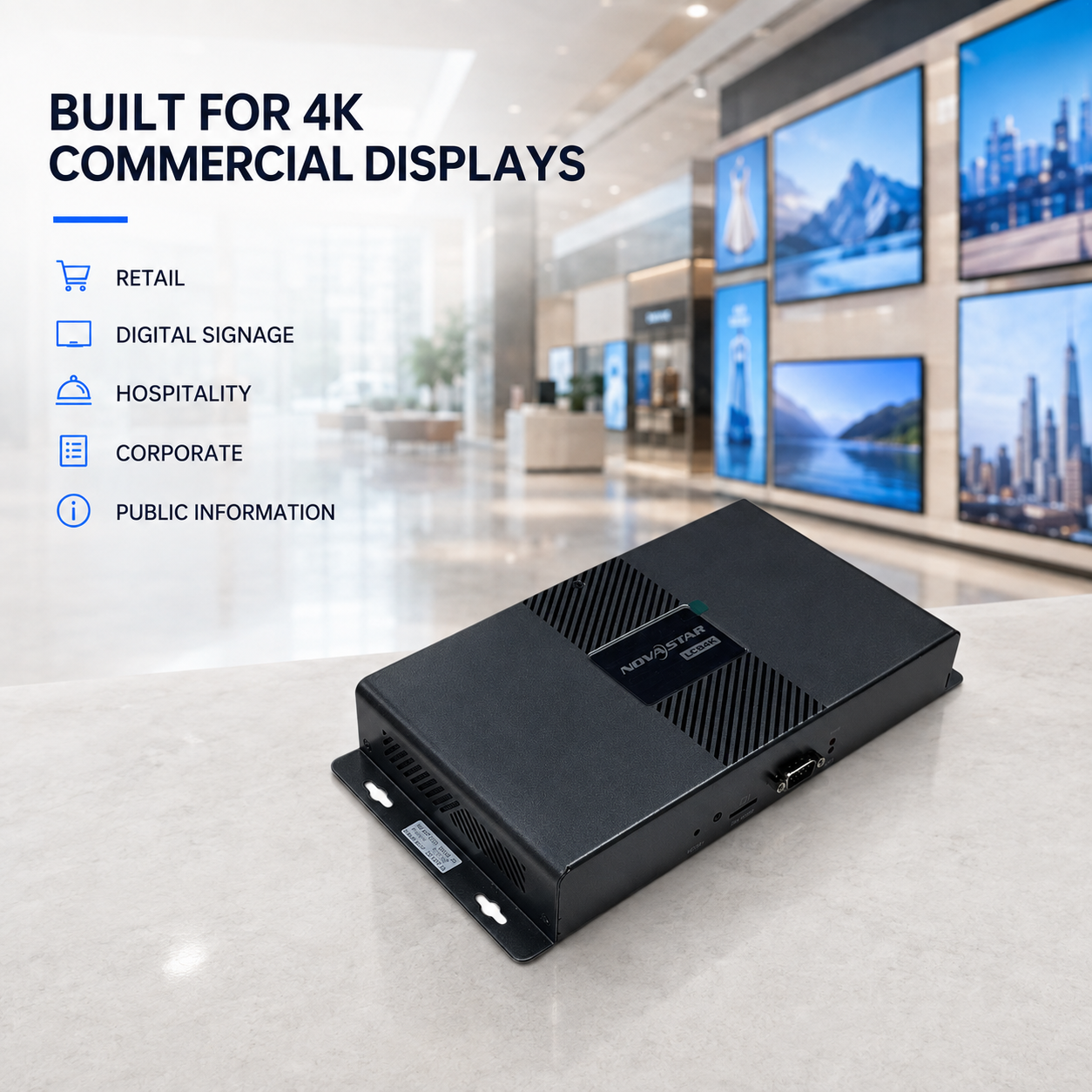NovaStar LCB4K 4K60 Digital Signage Media Player