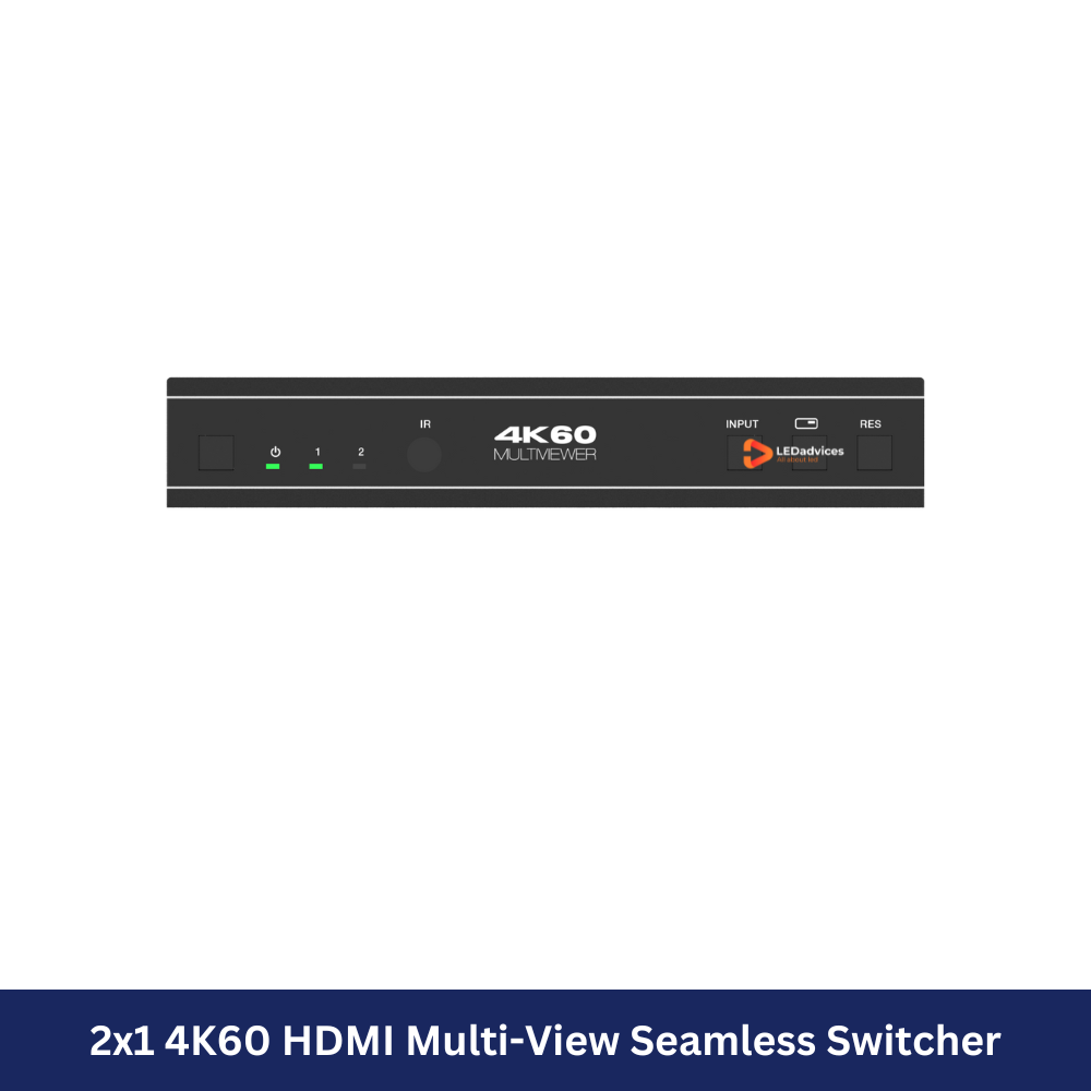 2x1 4K60 HDMI Multi-View Seamless Switcher Model: HDC-SWB21MV