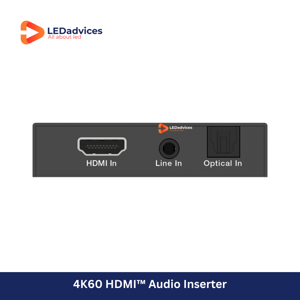 4K60 HDMI Audio Embedder with Optical & Analog Input | Model: HDV-MB03