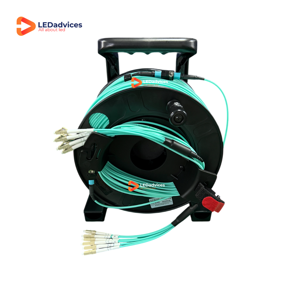 8K Armored AOC HDMI2.1 LC-LC Multi Mode Fiber Cable, MPO Detachable, 48Gbps, 8K/60Hz 4K/120Hz HDR 3D LED Wall