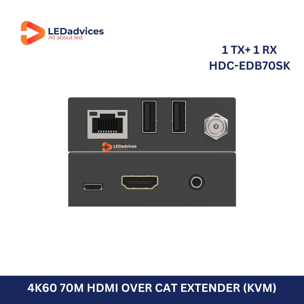 4K60 HDMI Over CAT6 KVM Extender (70m)
