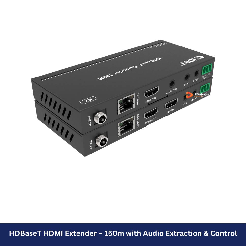 HDBaseT HDMI Extender – 150m with Audio Extraction & Control Model: HDC-EHB150CG