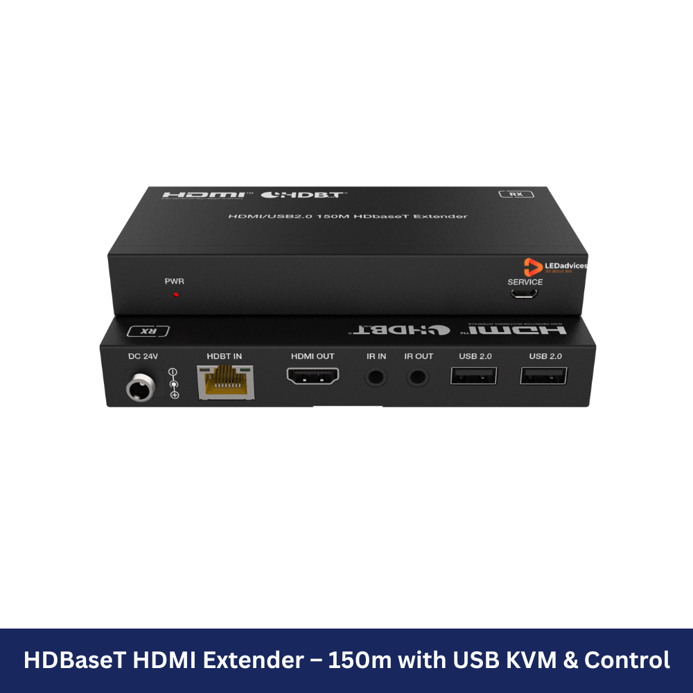 HDBaseT HDMI Extender – 150m with USB KVM & Control Model: HDC-EHB150U2