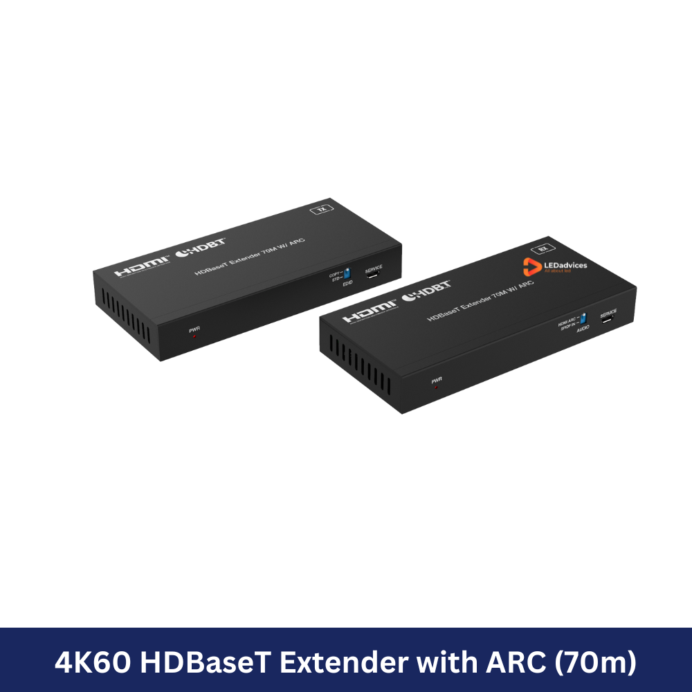 4K60 HDBaseT Extender with ARC (70m) Model: HDC-EHB70ARC