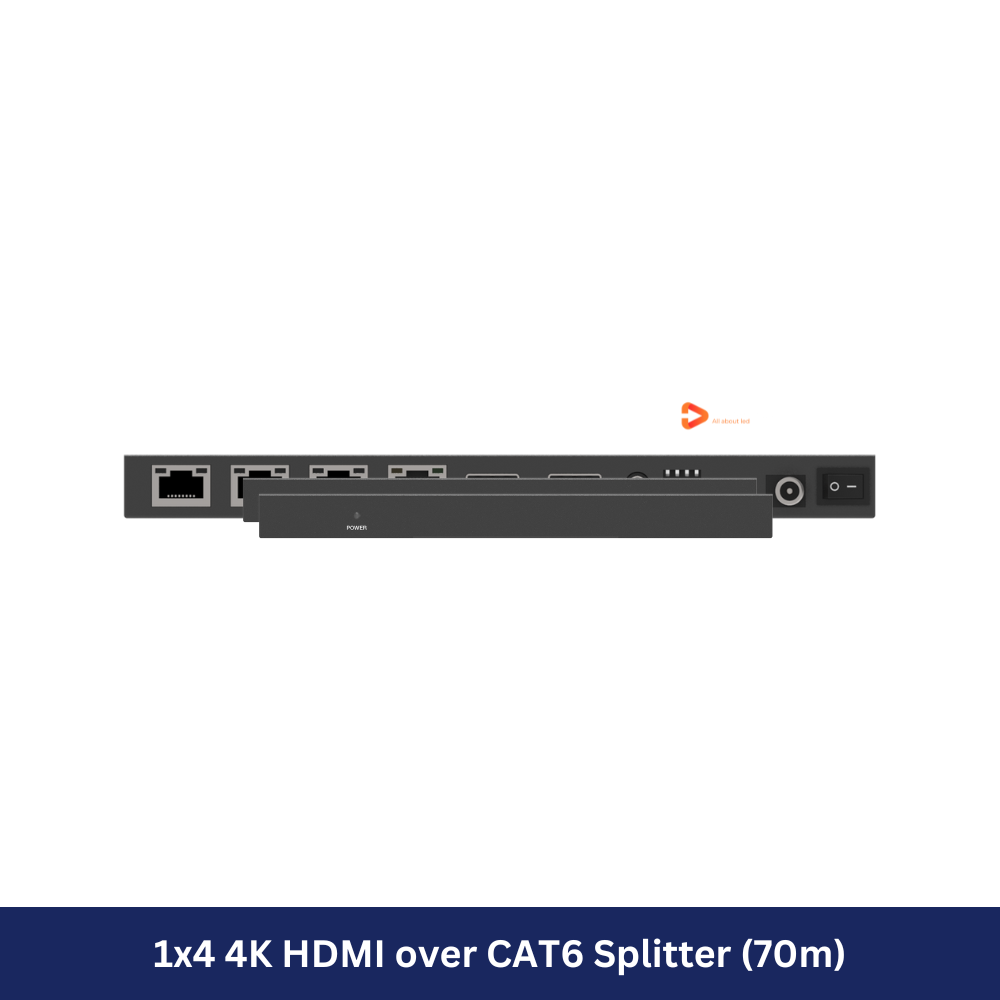 1x4 4K HDMI over CAT6 Splitter (70m) Model: HDC-SP914C70