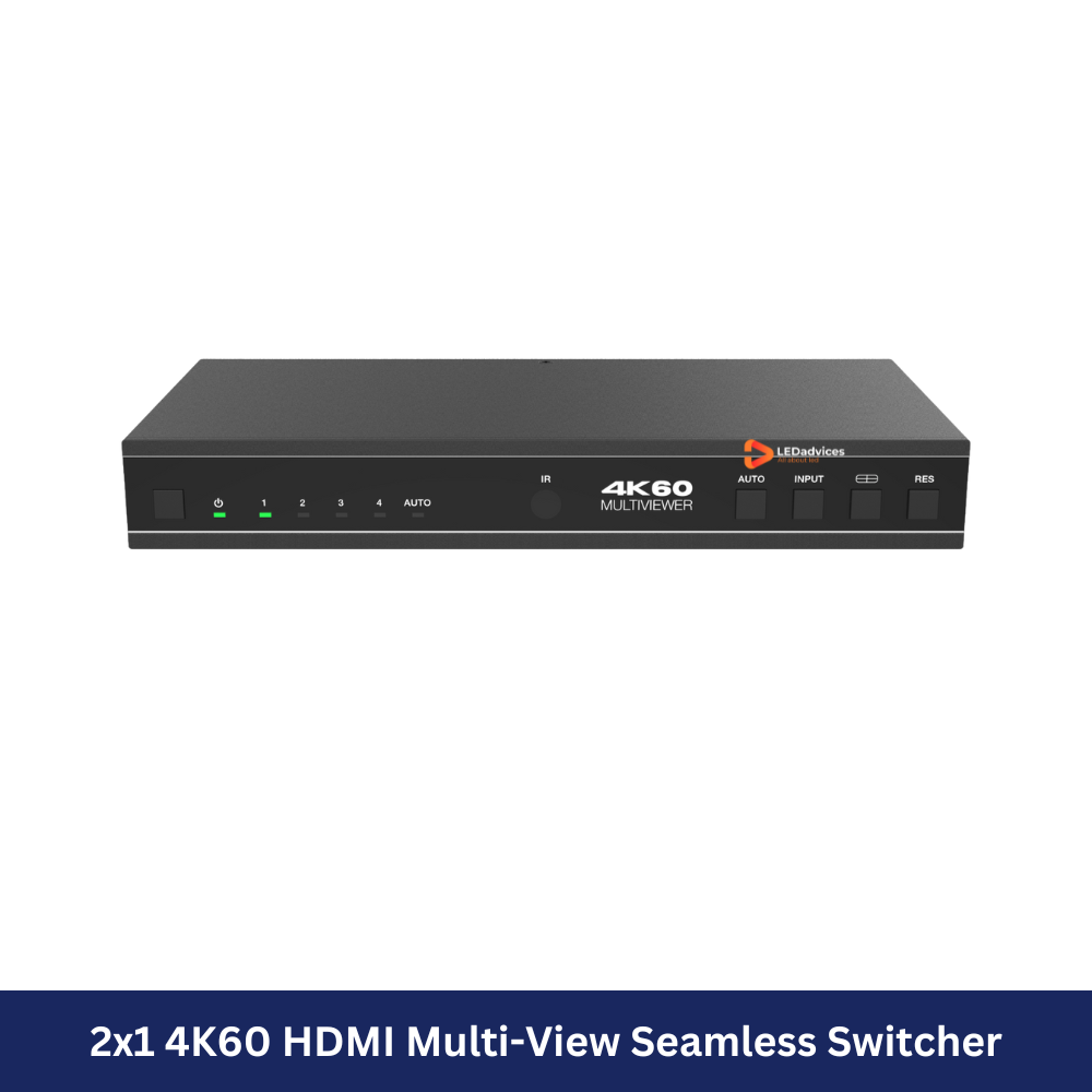 4x1 4K60 HDMI Multi-Viewer Seamless Switcher  Model: HDC-SWB41MV