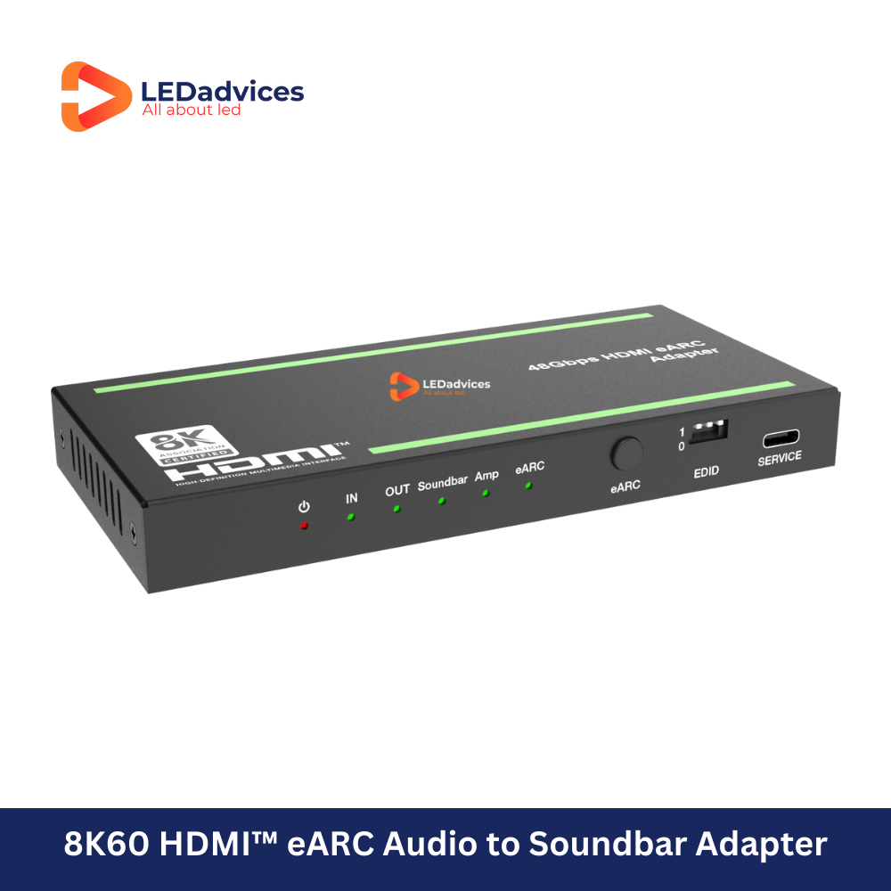 8K60 eARC Audio Adapter with HDMI/Optical/Analog Output | Model: HDC-SWC11A