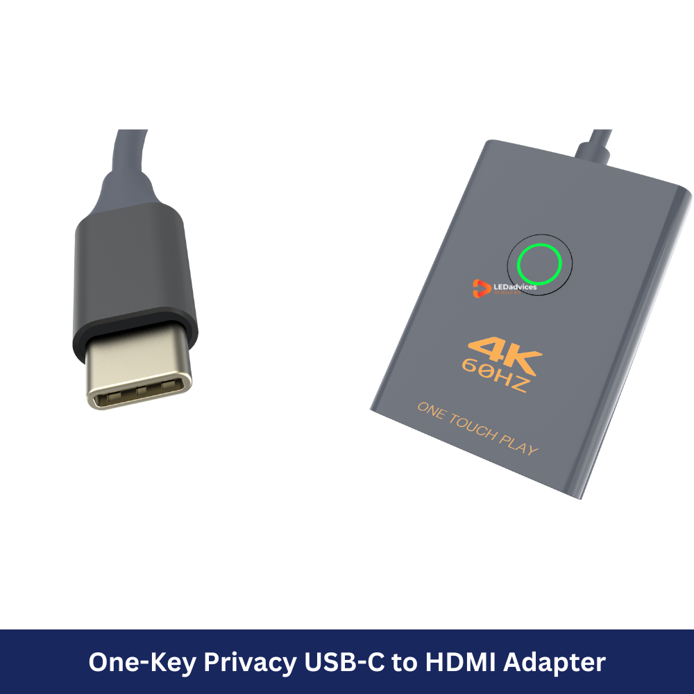 One-Key Privacy USB-C to HDMI Adapter  Model: HDC-UCH1