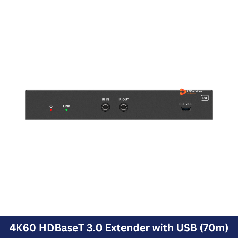 4K60 HDBaseT 3.0 Extender with USB (70m) Model: HDP-EHB70U3K