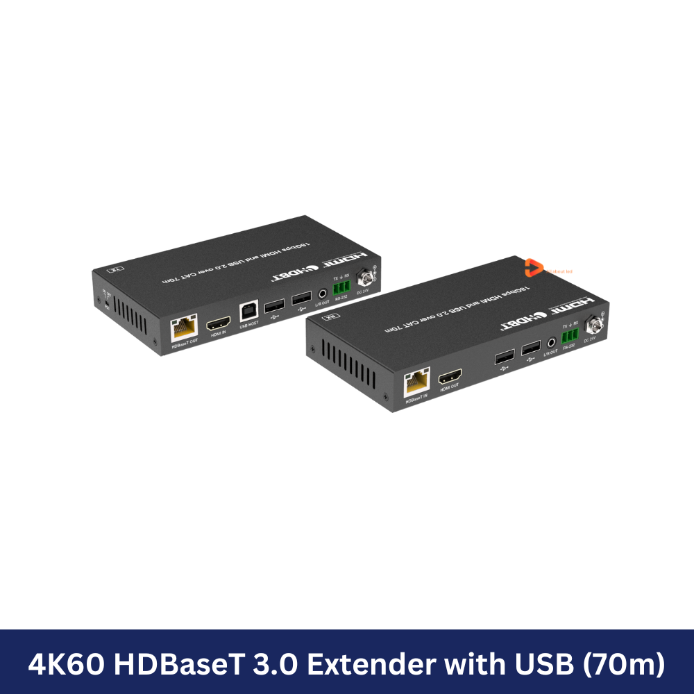 4K60 HDBaseT 3.0 Extender with USB (70m) Model: HDP-EHB70U3K