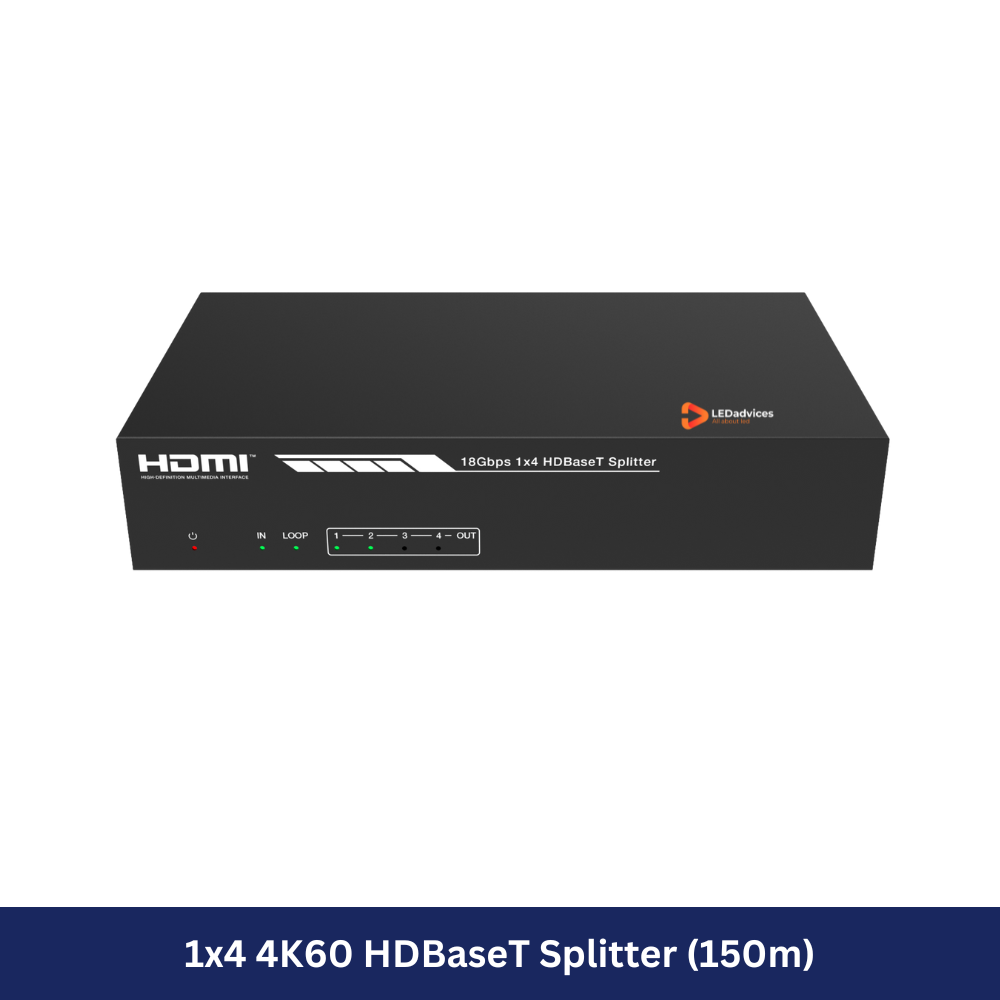 1x4 4K60 HDBaseT Splitter (150m)  Model: HDP-SPB14H150