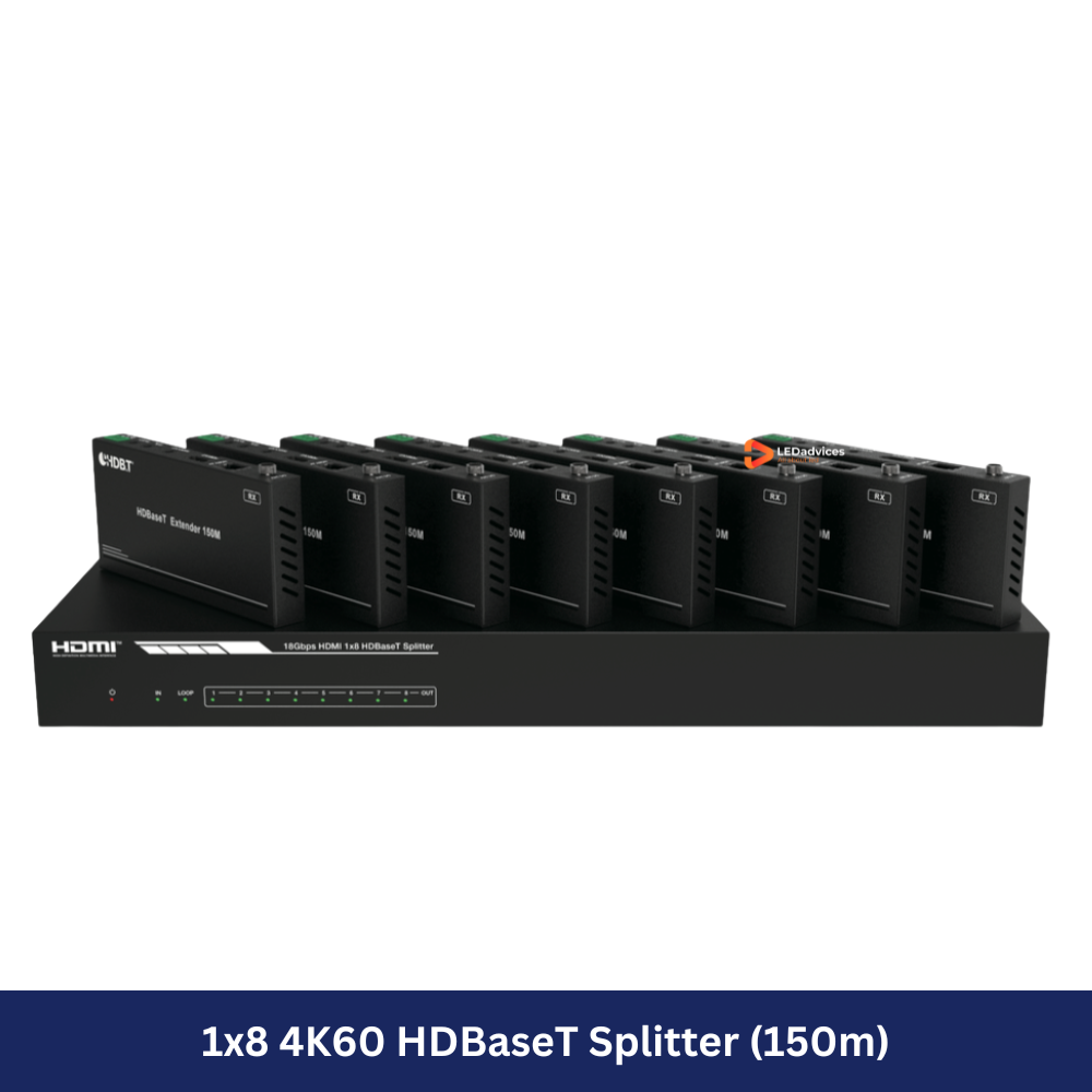 1x8 4K60 HDBaseT Splitter (150m)  Model: HDP-SPB18H150
