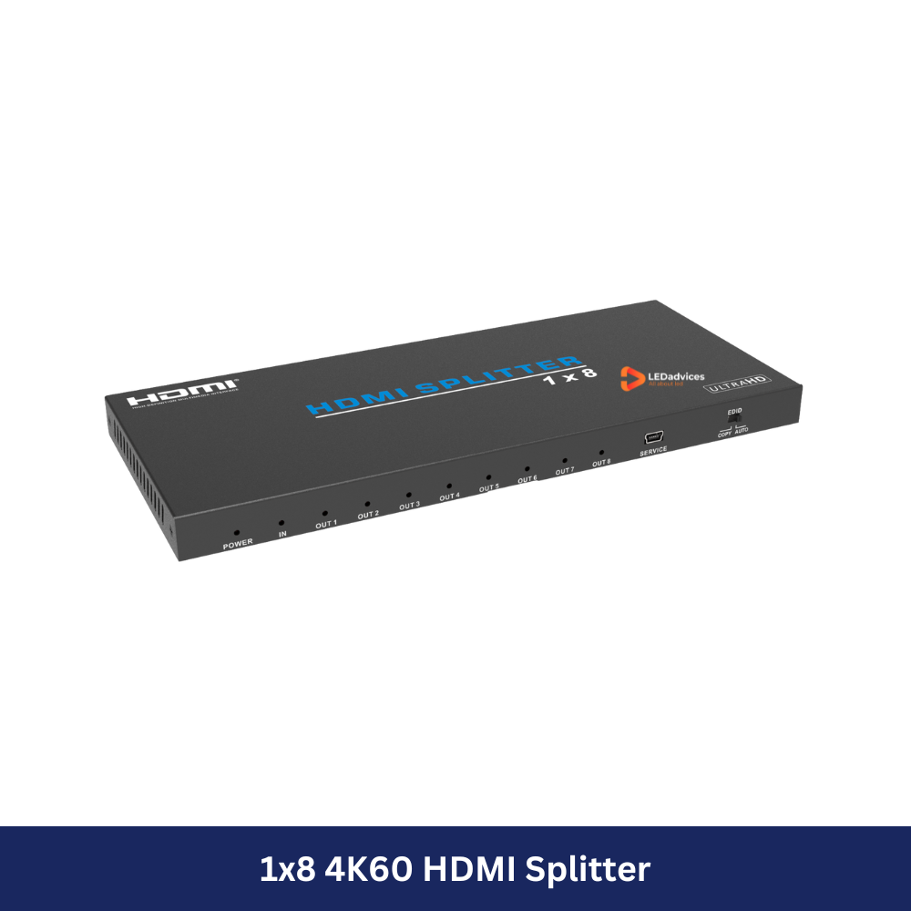 1x8 4K60 HDMI Splitter  Model: HDV-B18IH
