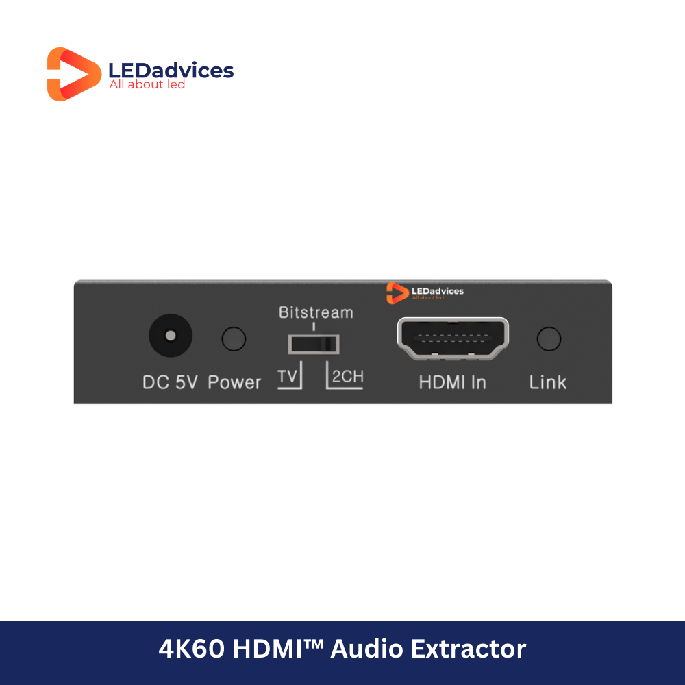 4K60 HDMI Audio Extractor | Optical & Analog Output | Model: HDV-MB01