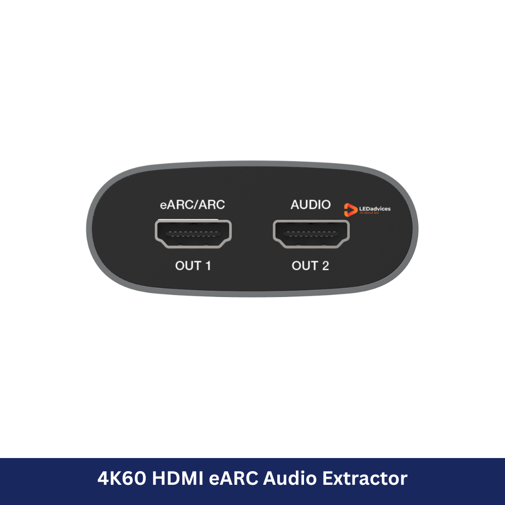 4K60 HDMI eARC Audio Extractor with HDMI Audio Output | Model: HDV-MB08