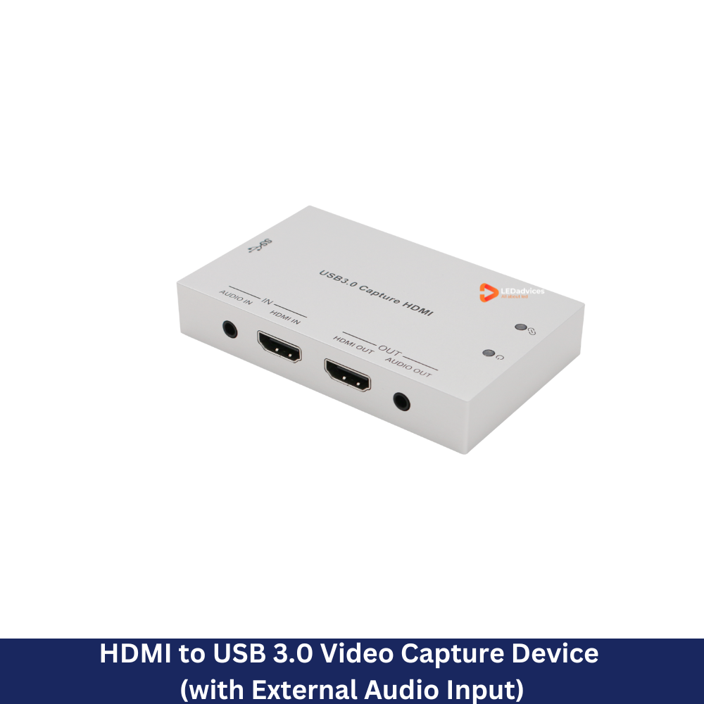 HDMI to USB 3.0 Video Capture Device (with External Audio Input)  Model: HDV-UH60P