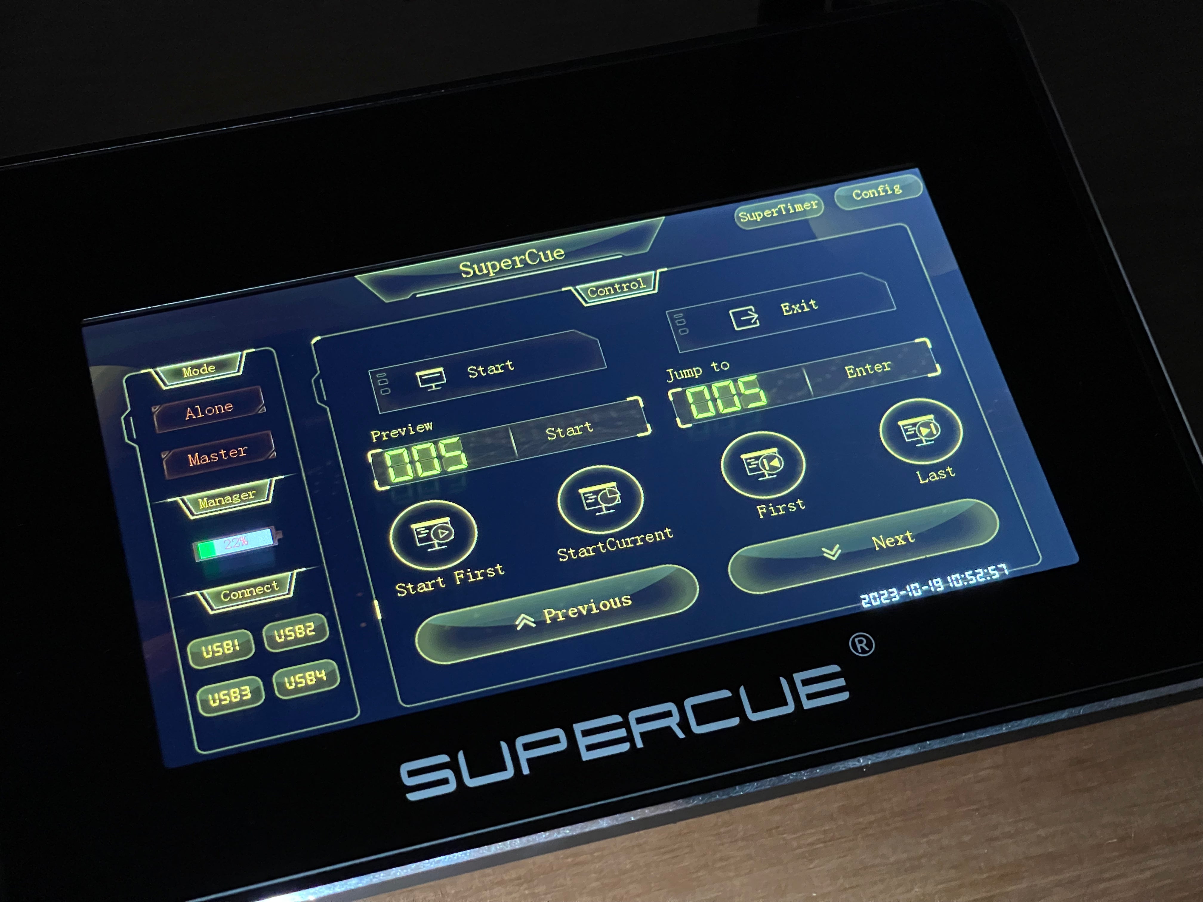 SuperCue 100m Timer Display LCD Screen Professional Presenter Clicker Conference Product Launch Meeting 6Pcs Mac Laptop Windows