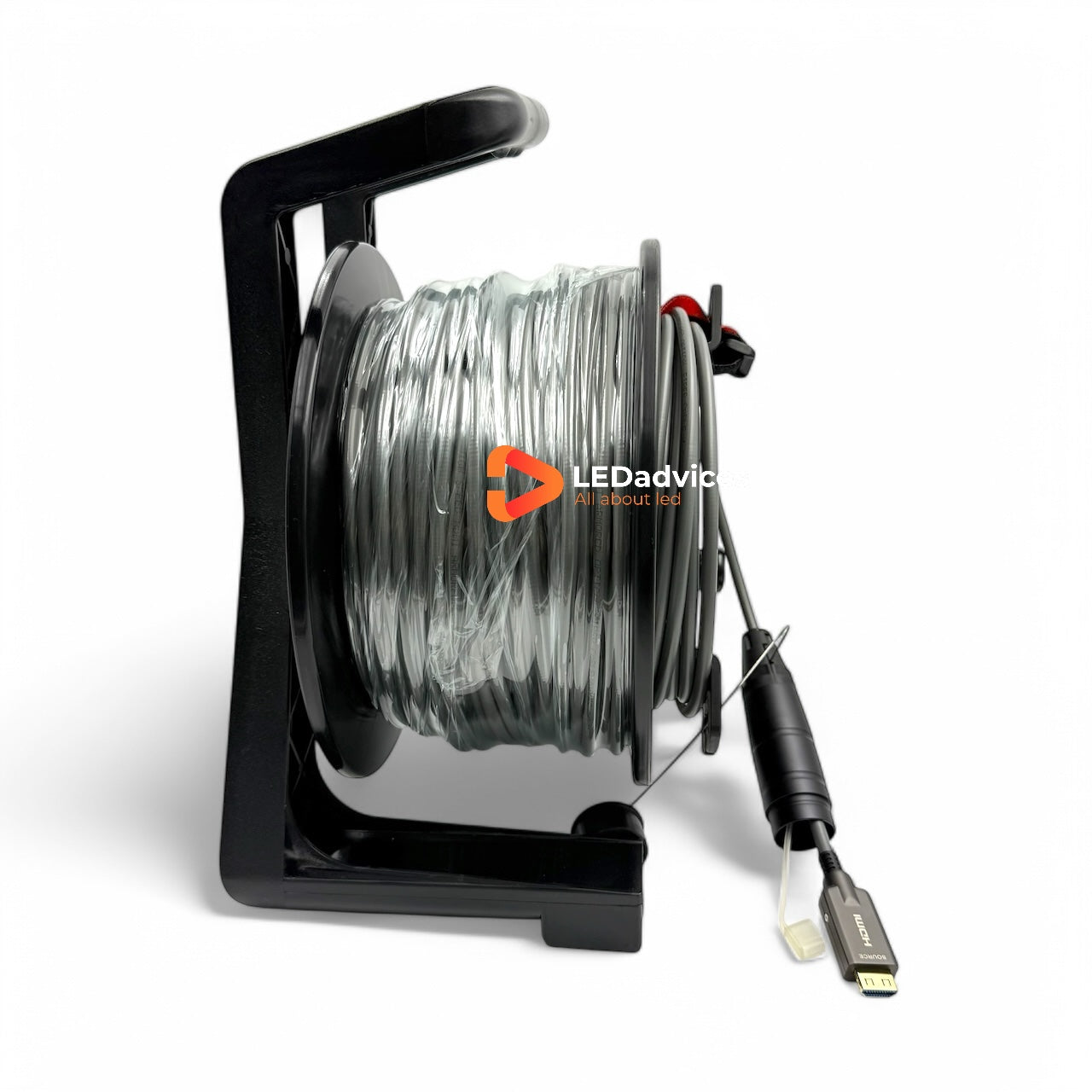 K-LOCK 8K HDMI 2.1 Active Optical Cable – Armored, 48Gbps, 150m Long, HDR10, HDCP2.3 Supported