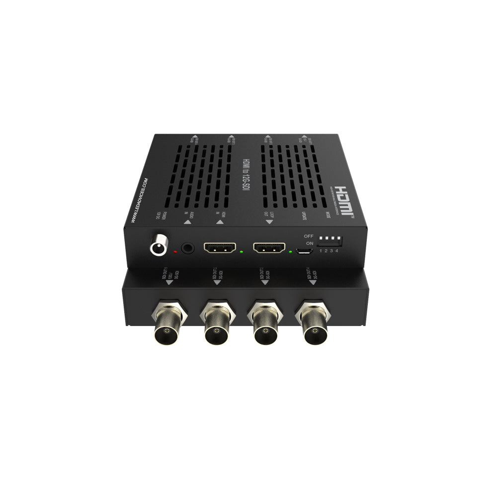 HDMI to 12G-SDI Converter with Audio Input & Loop Out  Model: HDC-VCBS201C