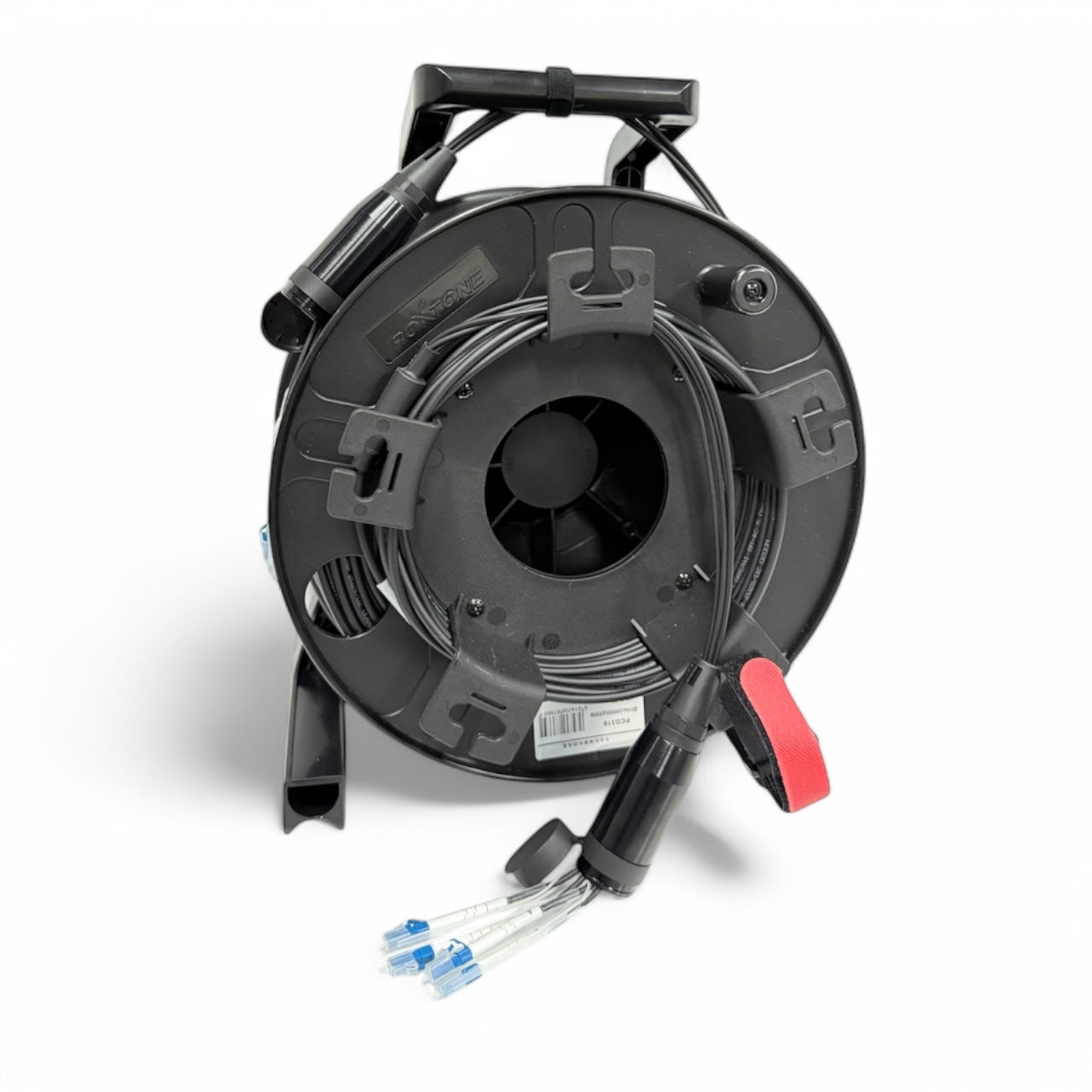 4-Core Single-Mode Armored Tactical Fiber Optic Cable LC-LC, TPU, Black