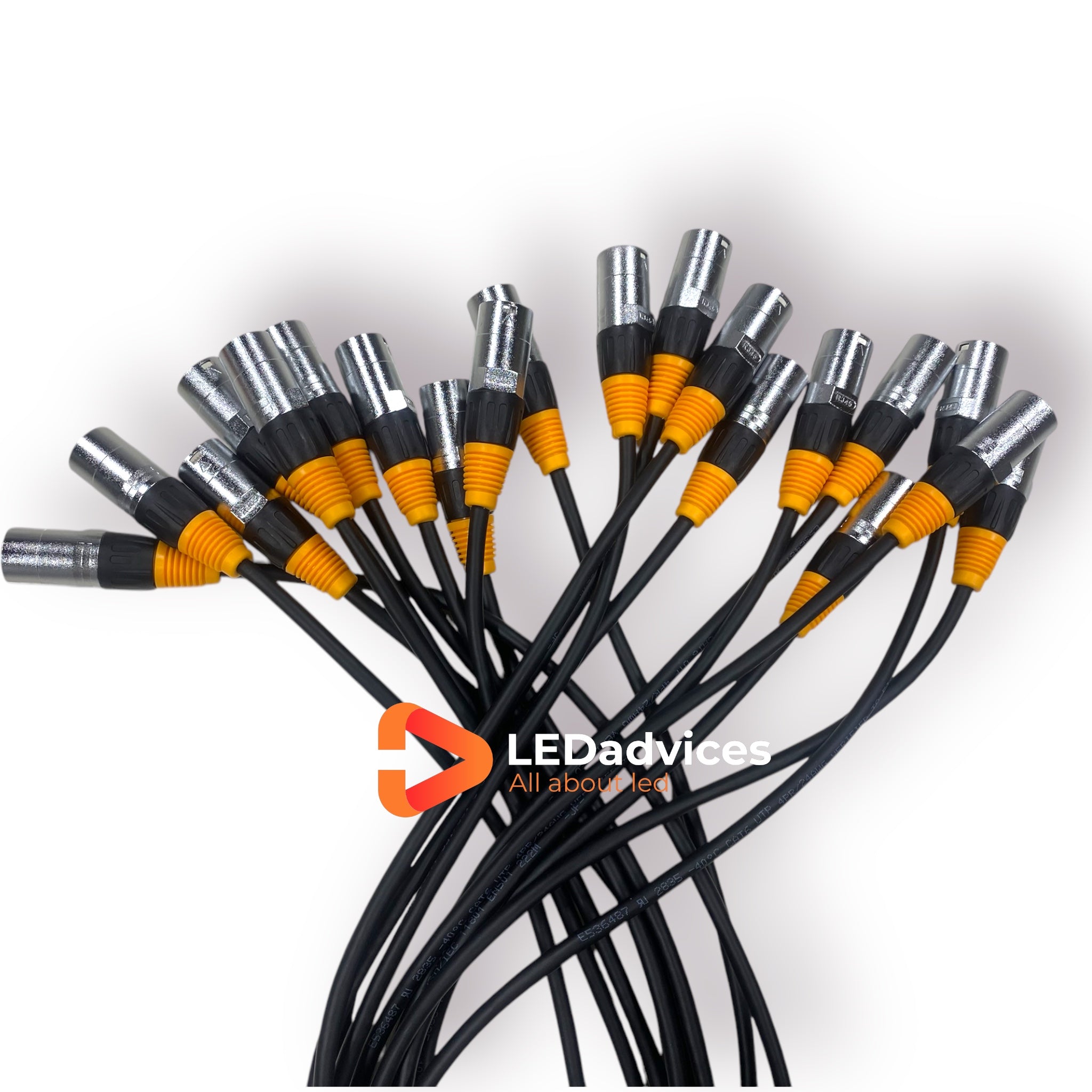 0.8m/1.2m 10pcs 24AWG CAT6 Soft & Flexible Ethernet Cable For LED Display