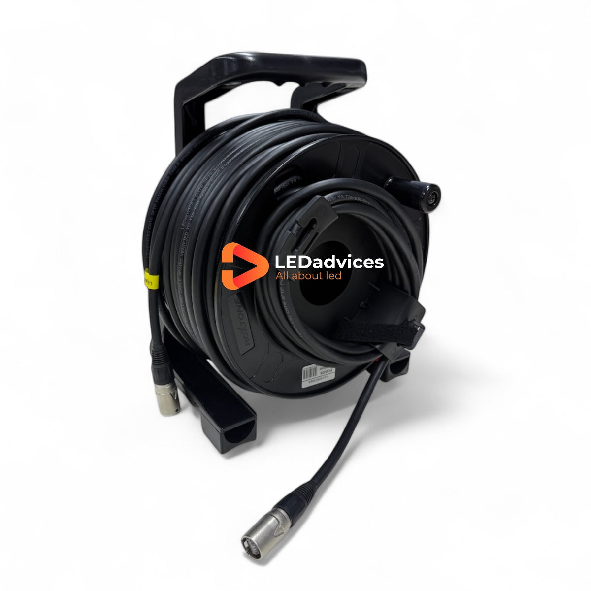 50m CAT6 SFTP Double-Shielded Flexible Cable with PCD235 Reel | Professional-Grade for LED Screens, Stage Lighting, Audio & DMX