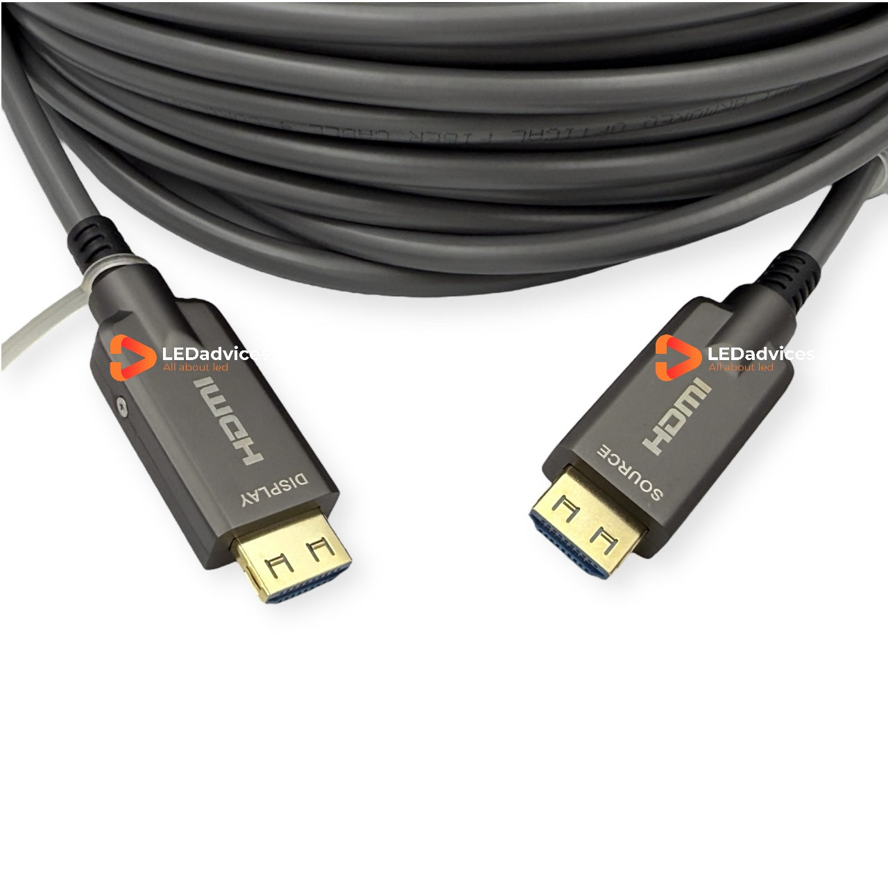 K-LOCK 8K HDMI 2.1 Active Optical Cable – Armored, 48Gbps, 150m Long, HDR10, HDCP2.3 Supported
