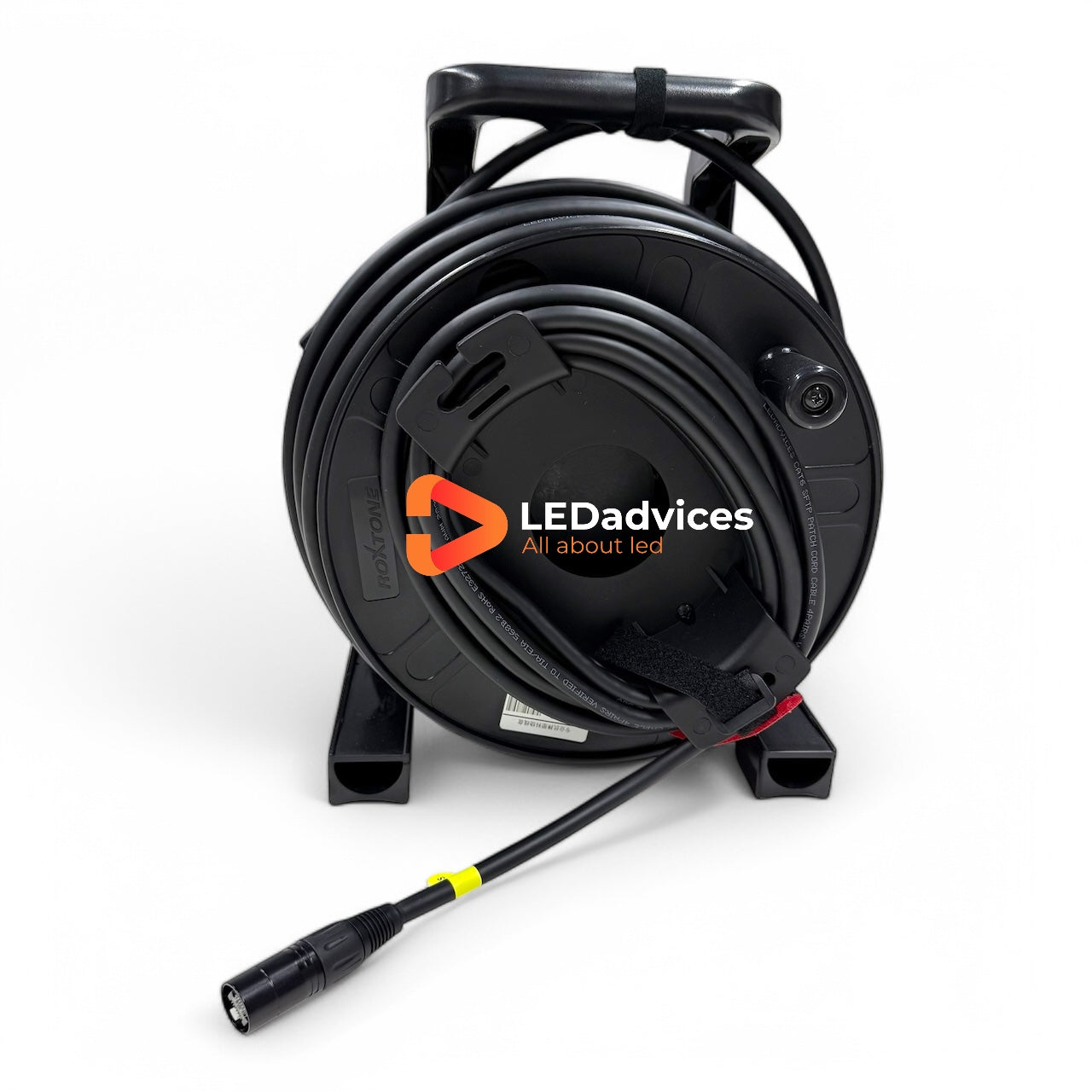 50m CAT6 SFTP Double-Shielded Flexible Cable with PCD235 Reel | Professional-Grade for LED Screens, Stage Lighting, Audio & DMX