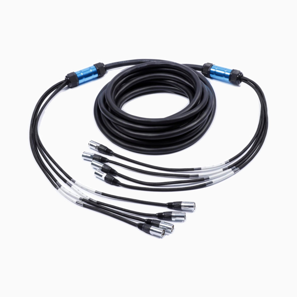 4/6/8 Multi-Channel CAT6 Snake Cable For AV Event SF/UTP Double Shield Multi-Stranded Pure Copper RJ45 Gigabits LED Screen